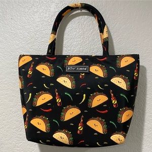 Betsey Johnson taco lunch tote/cooler